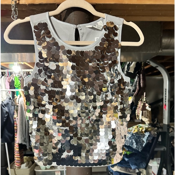 Beautiful Large Sequined Top by H&M - Picture 1 of 4